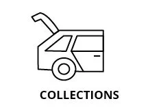 collections black and white icon