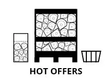 hot offers black and white icon