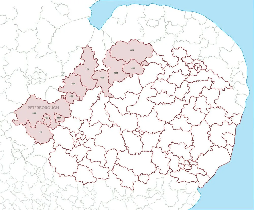 Opulence Stoves Peterborough Delivery Area