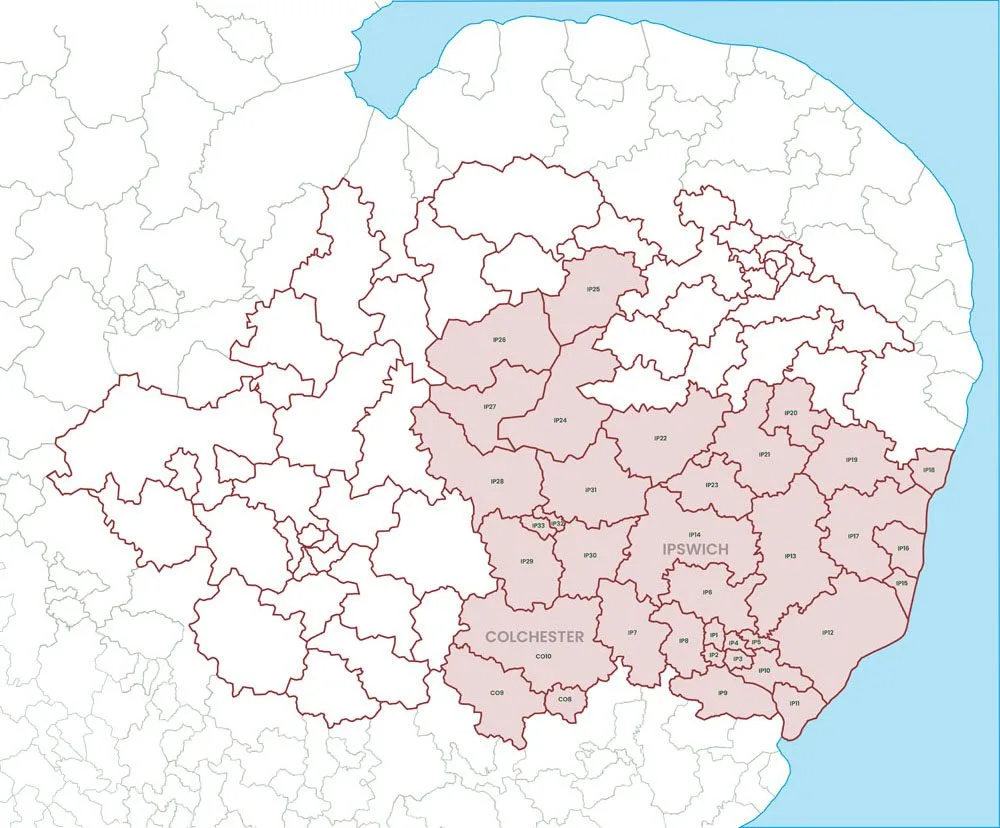 Opulence Stoves Suffolk Delivery Area