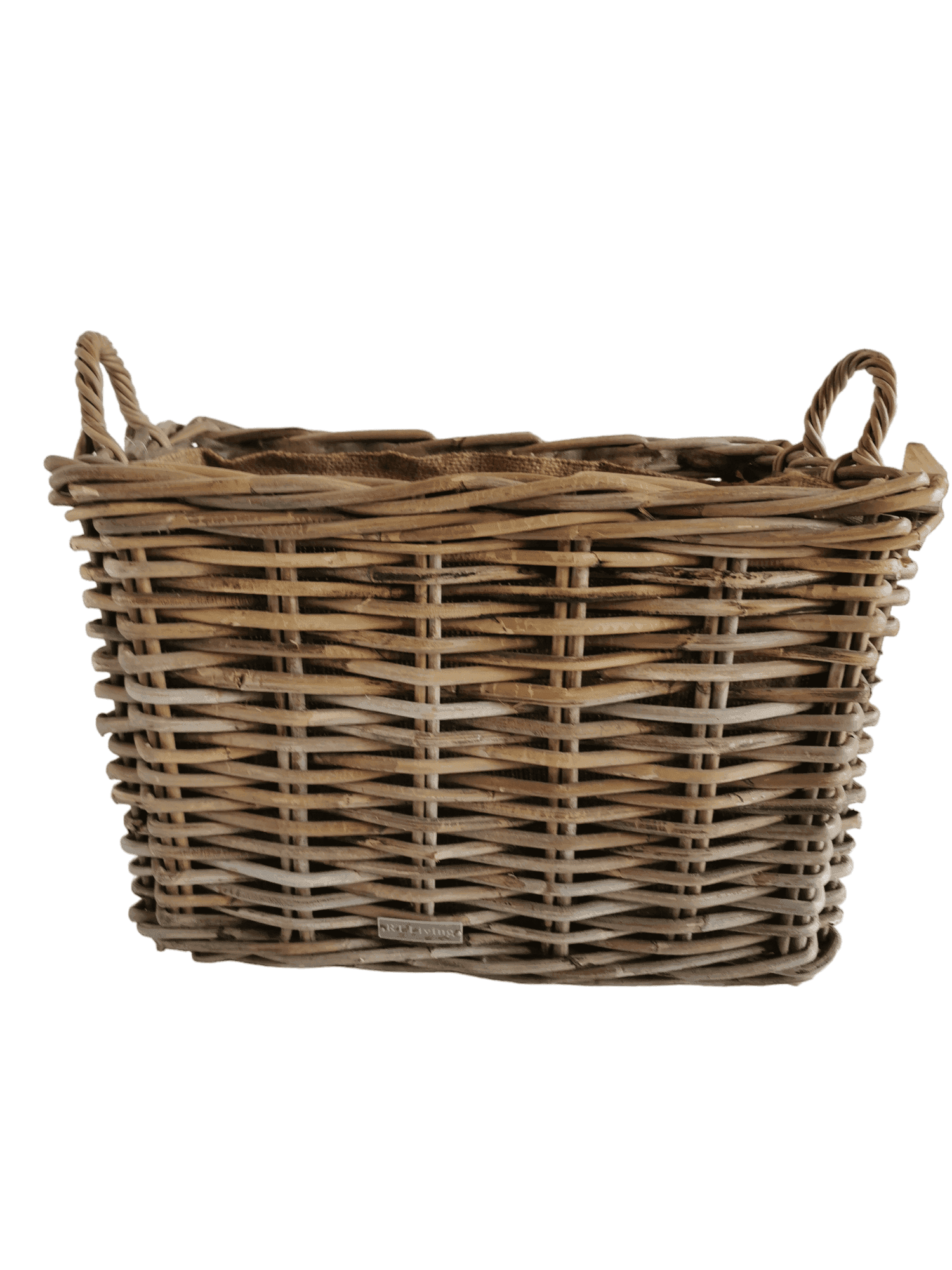 Large rectangular log basket