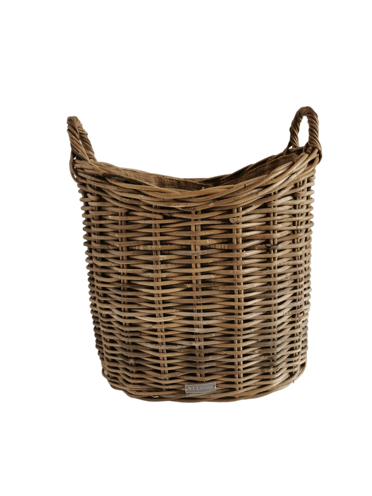 Tall Oval Log Basket